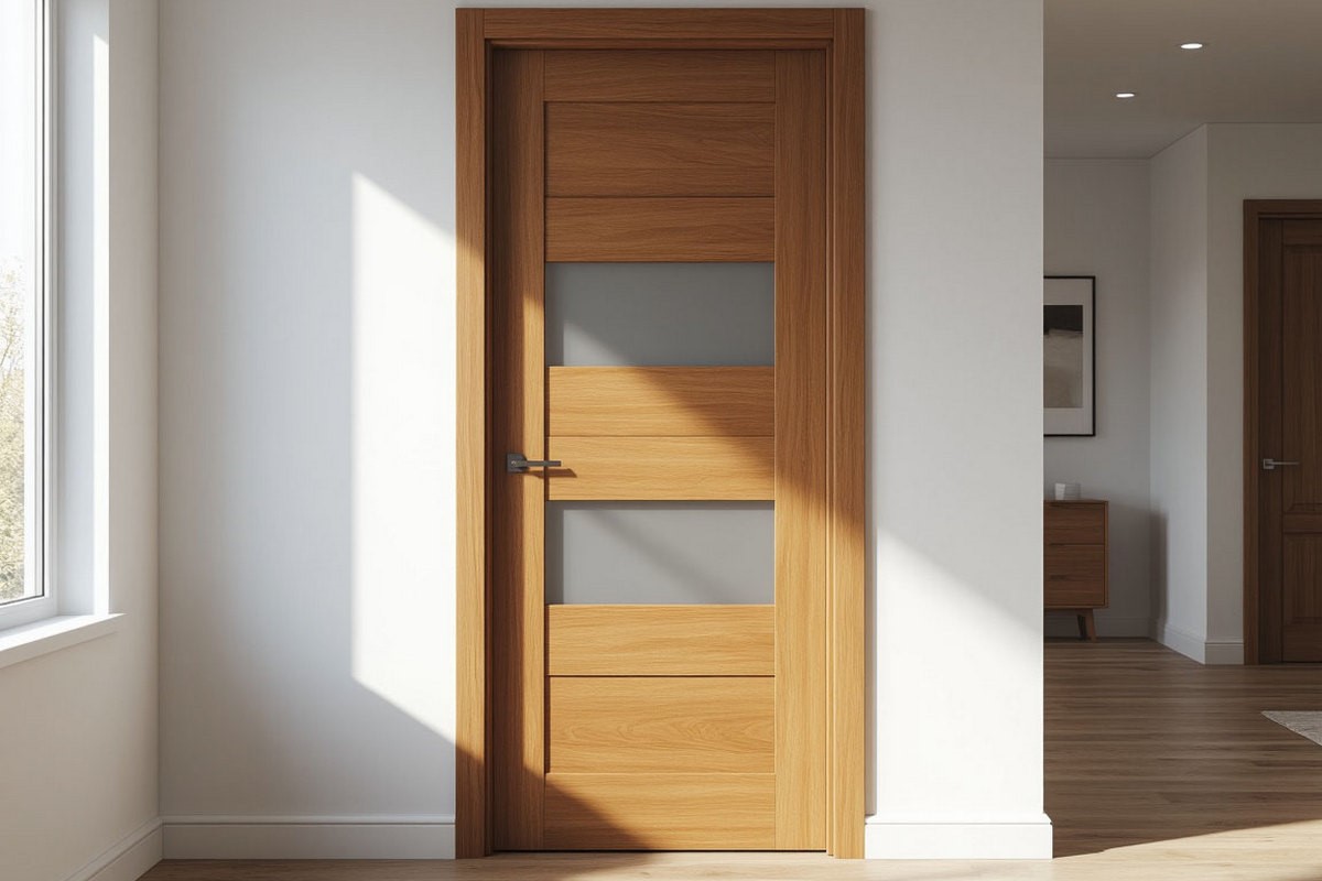 Правильный уход за шпонированными межкомнатными дверьми с остеклением